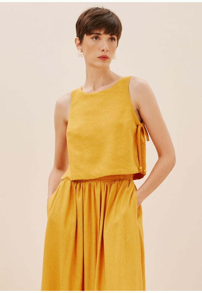 Saia Longa Elástico Cintura