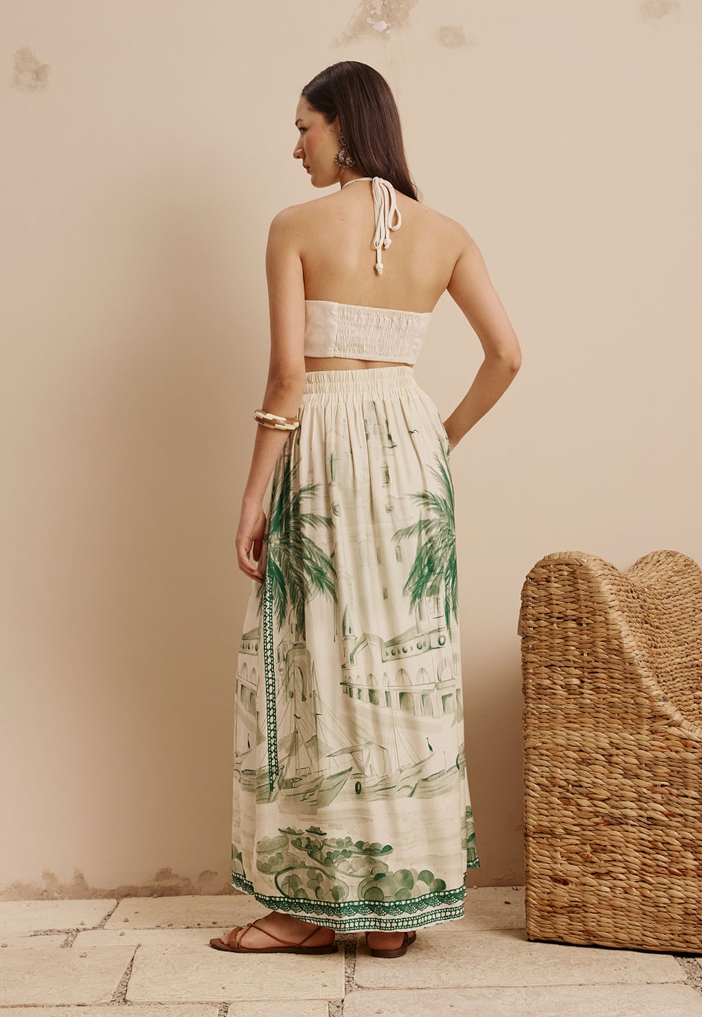 Saia Longa Estampada Belém