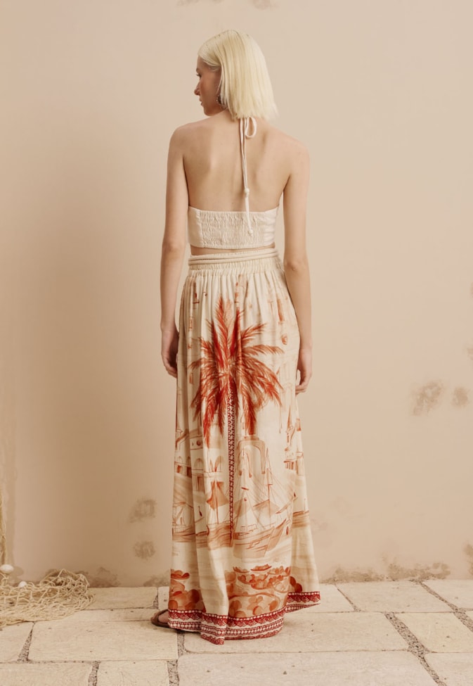 Saia Longa Estampada Belém