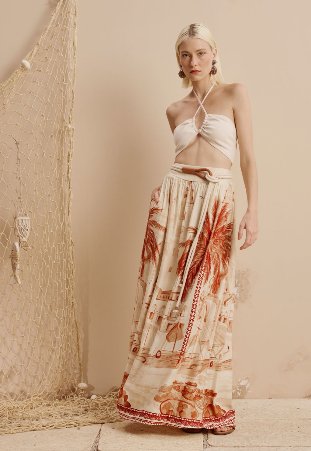 Saia Longa Estampada Belém