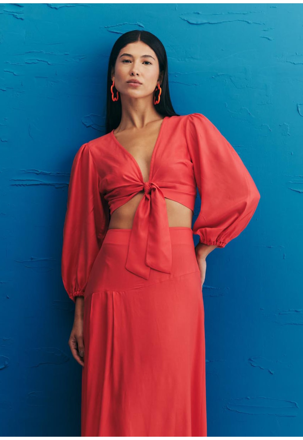 Saia Maxi Midi Assimétrica