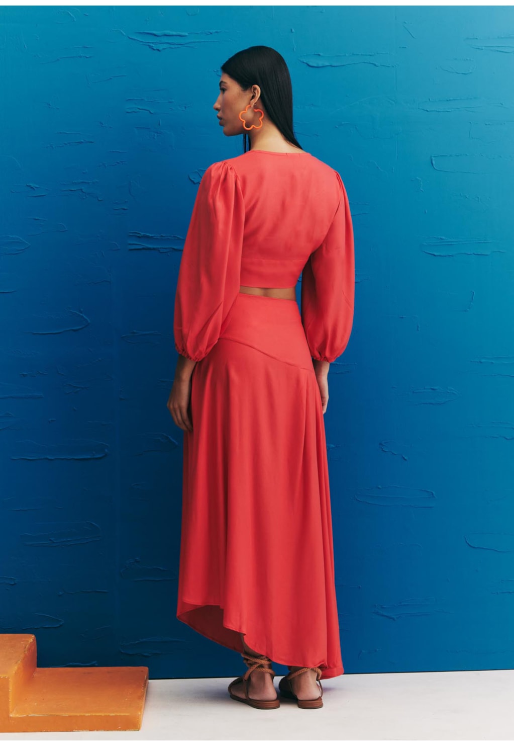 Saia Maxi Midi Assimétrica