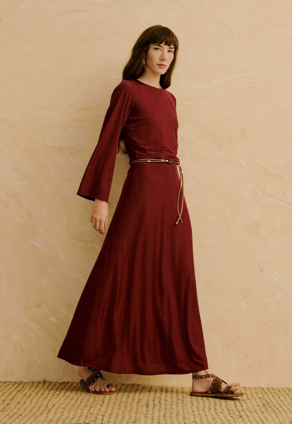 Saia Maxi Midi Canelado Brilho