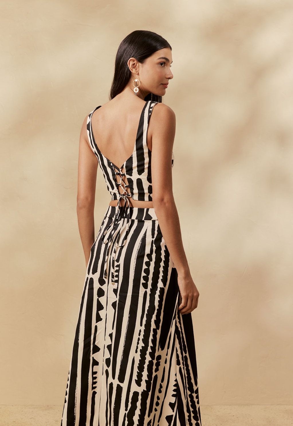Saia Maxi Midi Estampada Linea