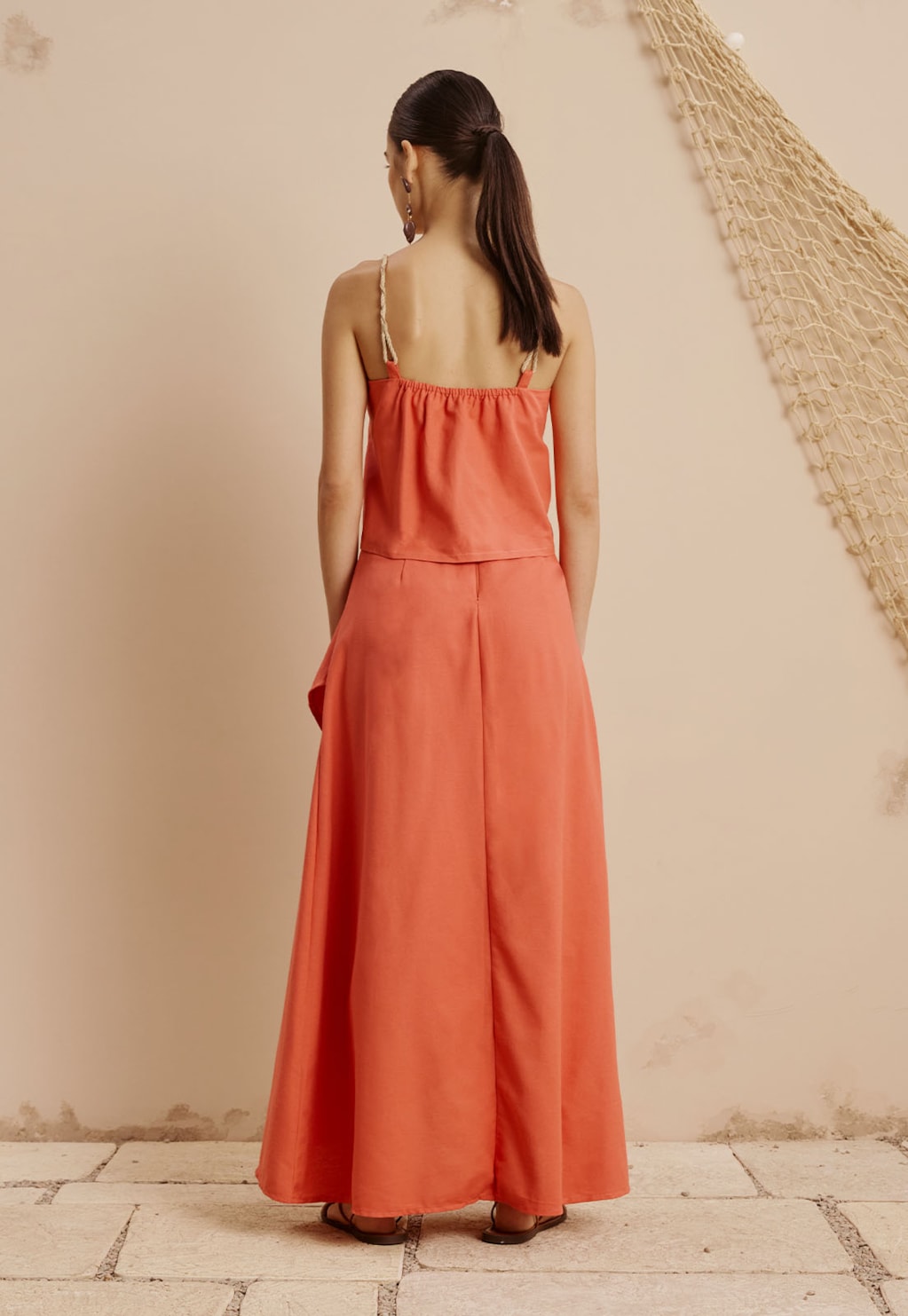 Saia Maxi Midi Rodada Com Pala Lisa