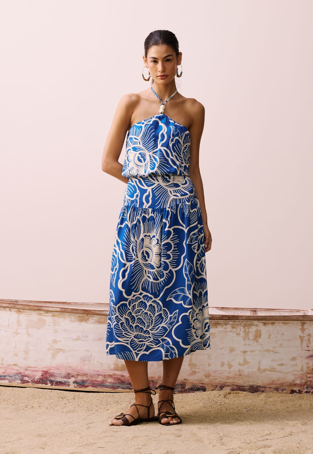 Saia Midi Pala Estampada Cambará