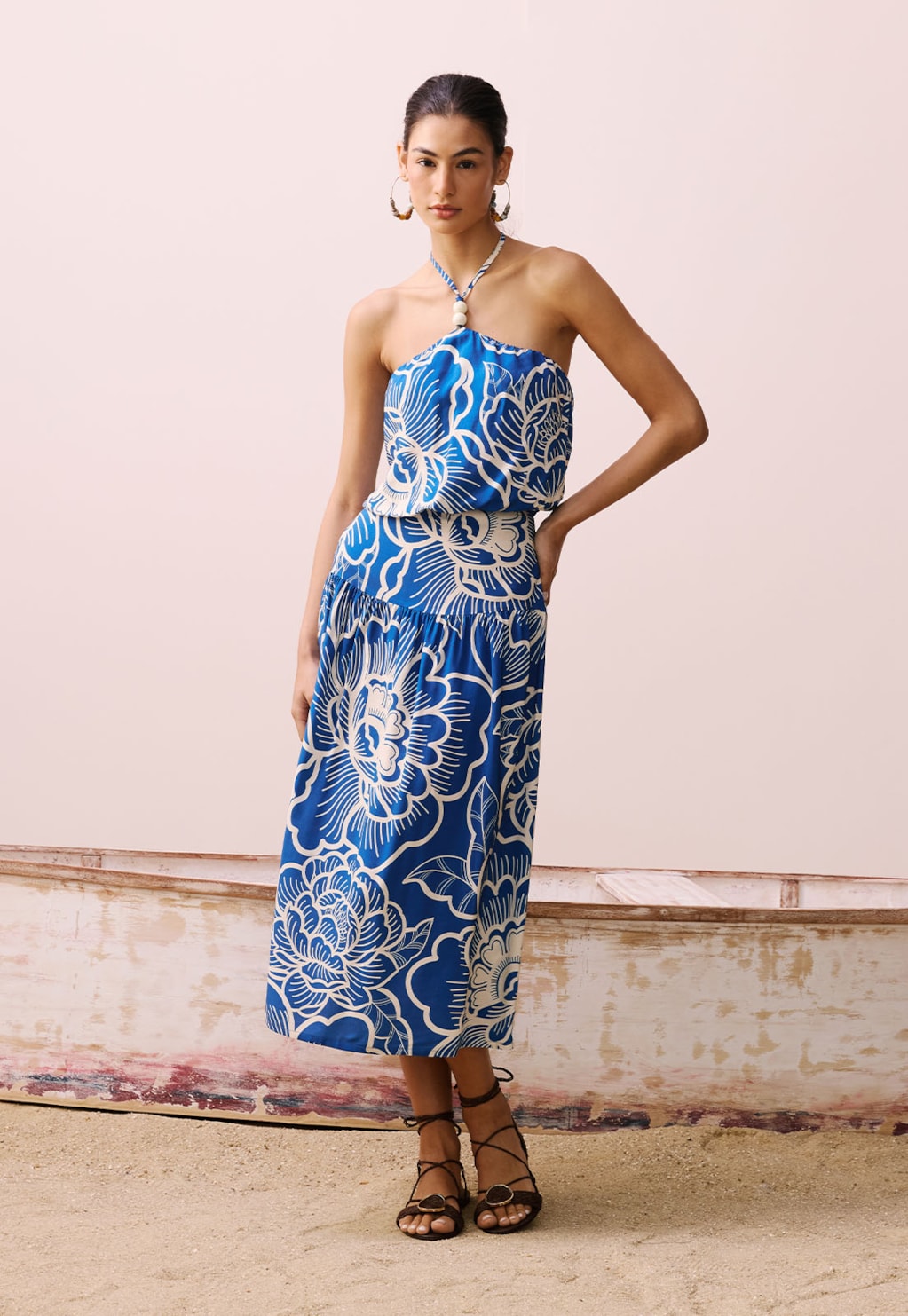 Saia Midi Pala Estampada Cambará