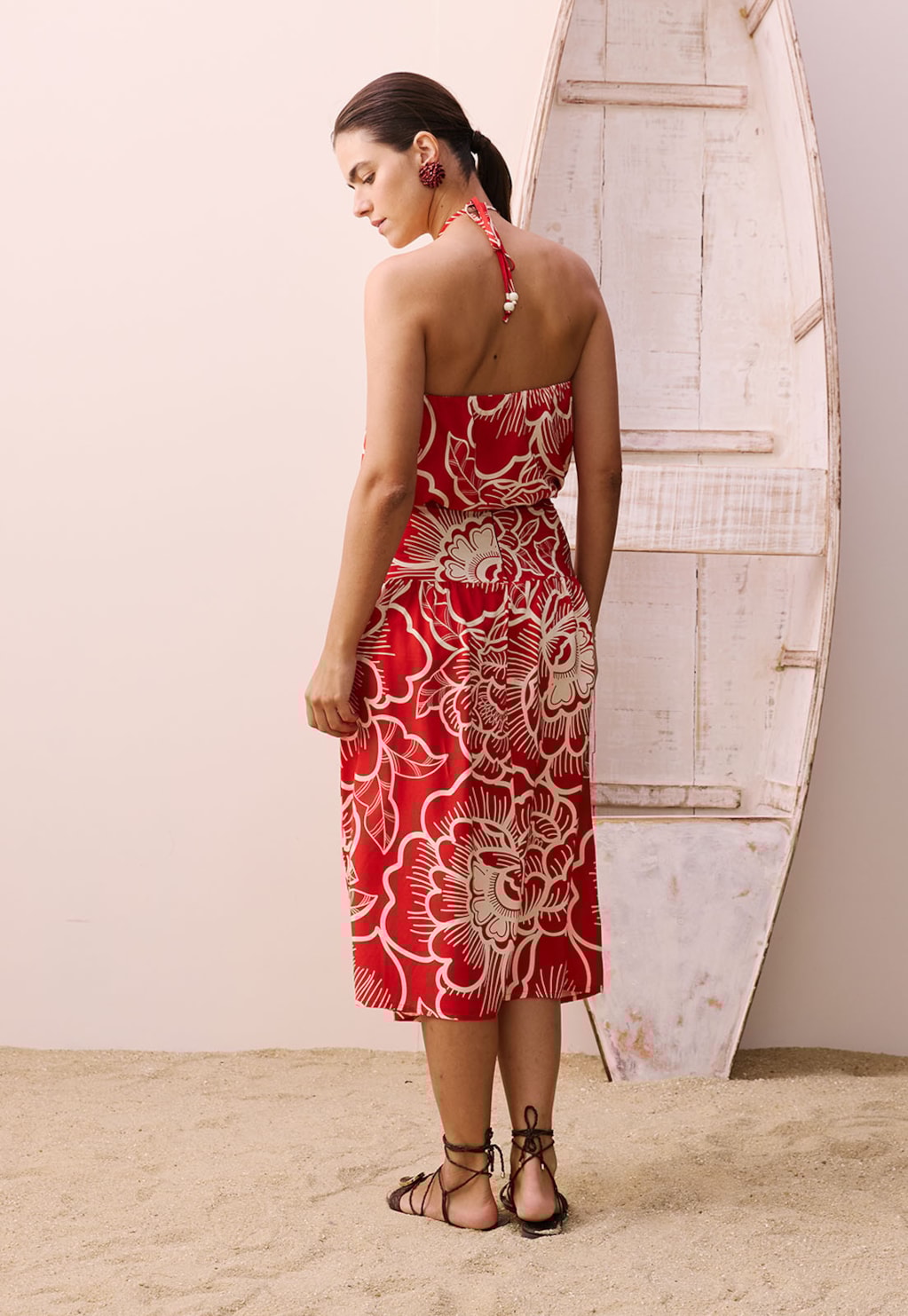 Saia Midi Pala Estampada Cambará