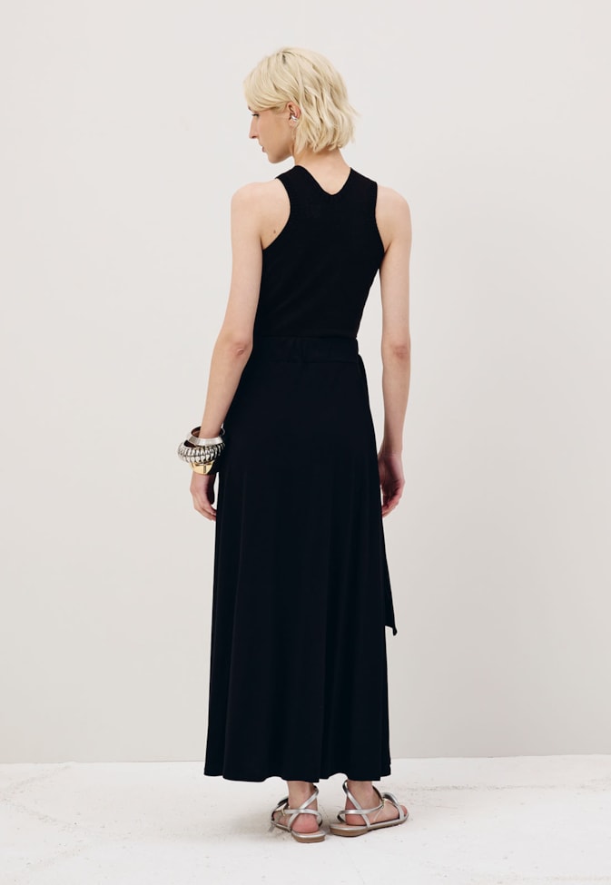 Saia Midi Transpassada Malha