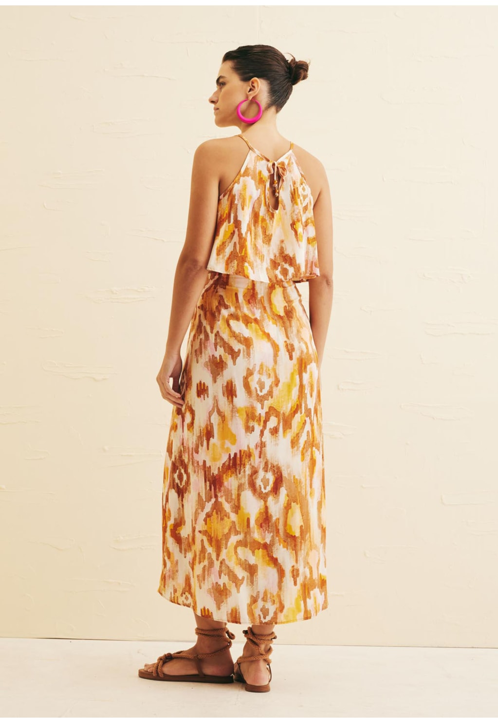 Saia Pareô Estampada Ica