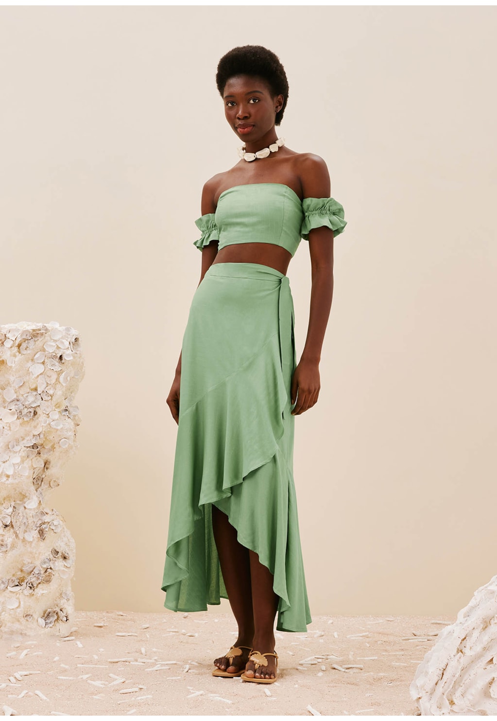 Saia Pareô Tecido Liso