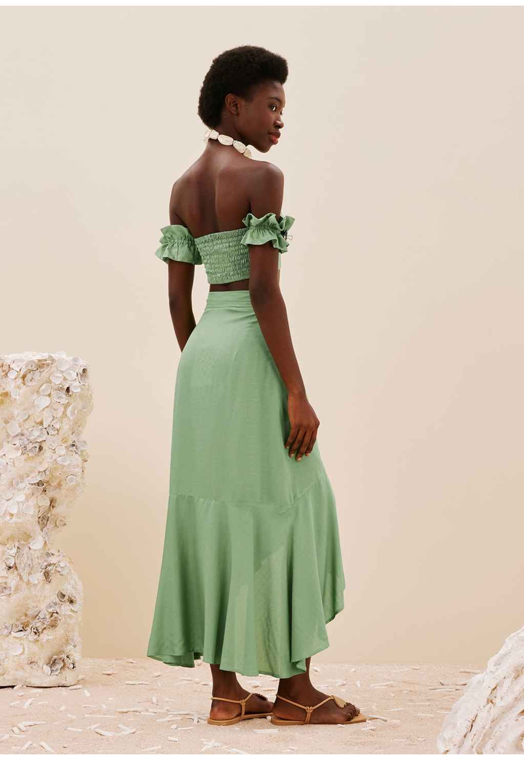 Saia Pareô Tecido Liso