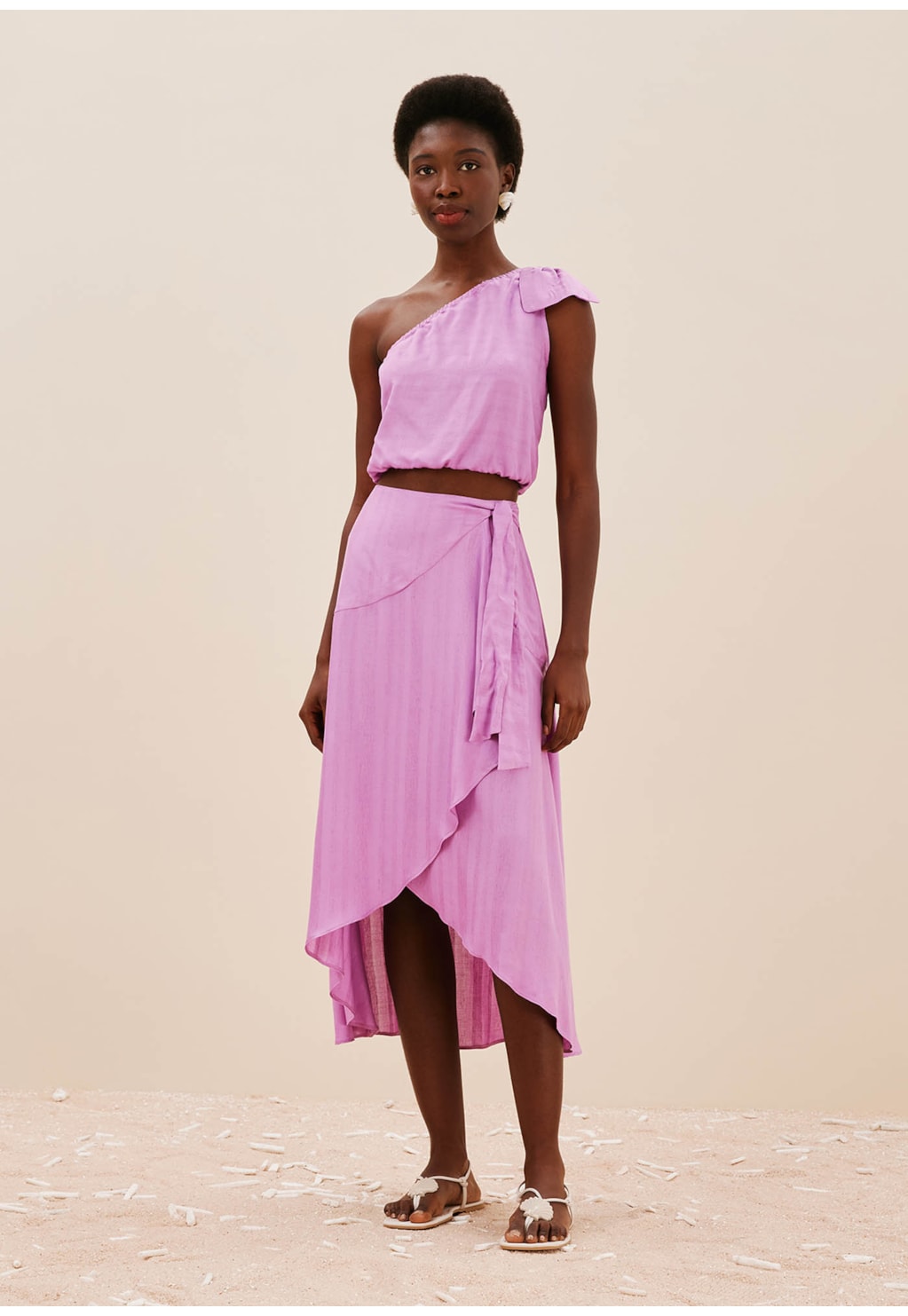 Saia Transpassada Babado