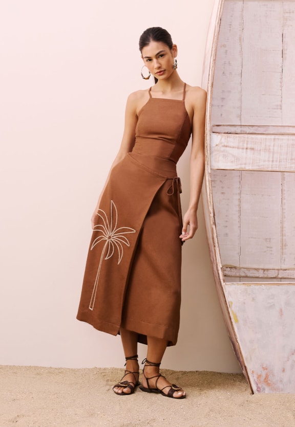 Saia Transpassada Coqueiro Vista Frontal