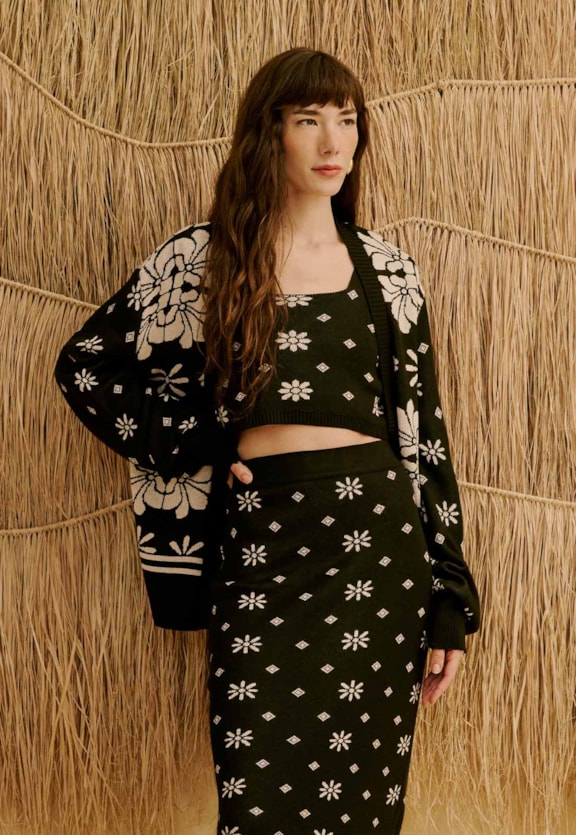 Saia Tricot Jacquard Pallay Vista Frontal