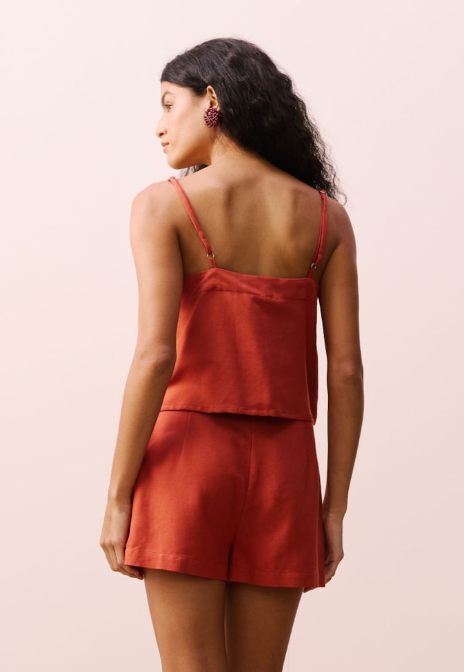 Short Abotoamento Duplo