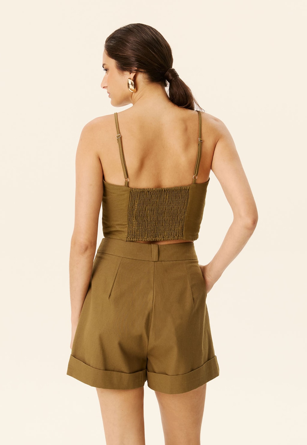 Short Alfaiataria com Pregas