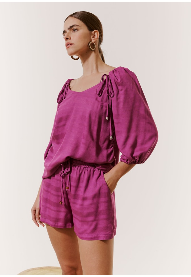 Short Amarração Pala Elástico