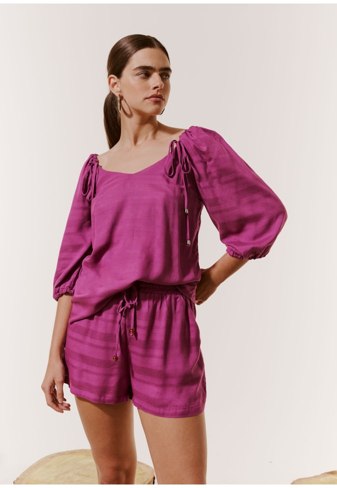 Short Amarração Pala Elástico