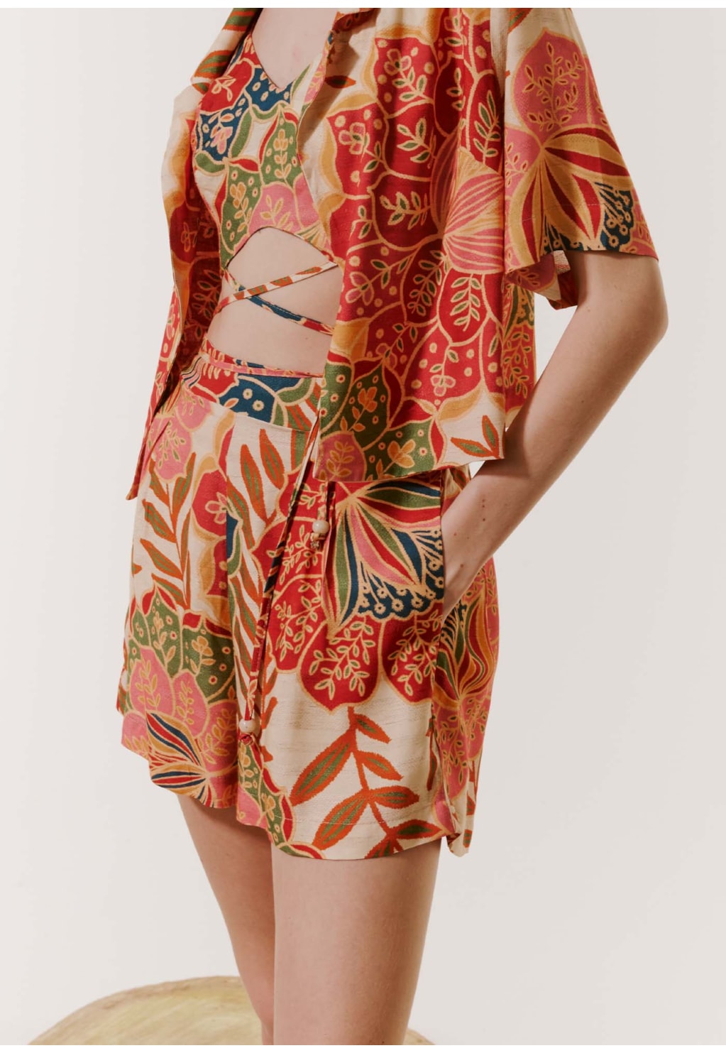 Short com Pala Estampado Bohemia