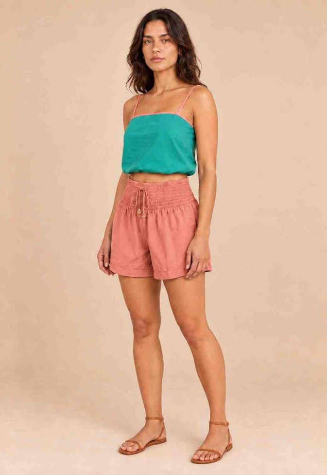 Short Liso Lastex