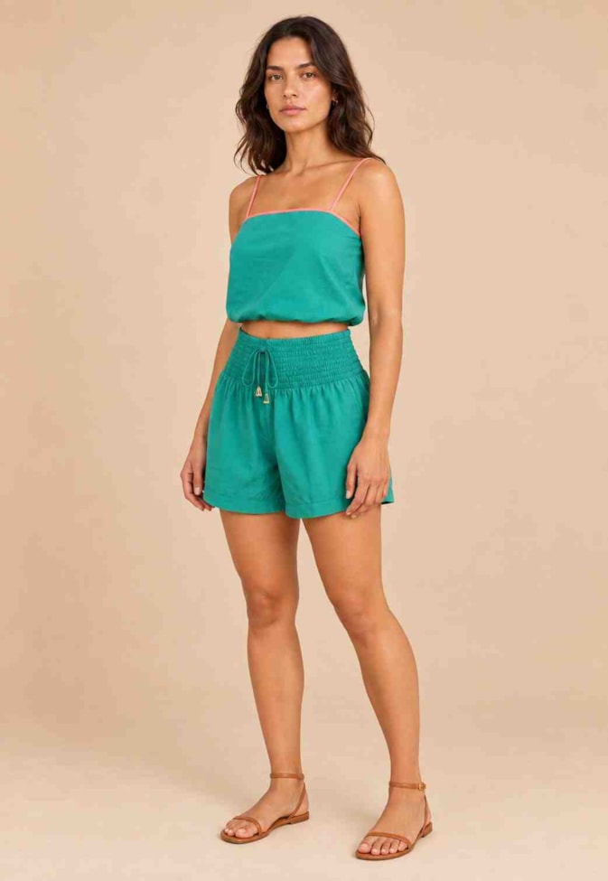 Short Liso Lastex