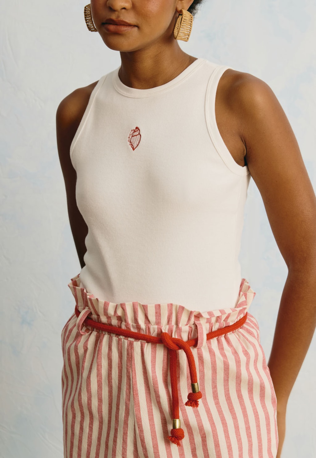 Short Listrado Clochard