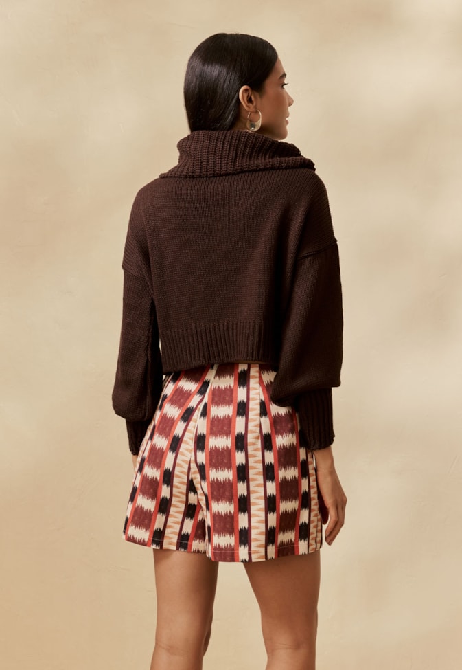 Short Saia Estampado Tapê