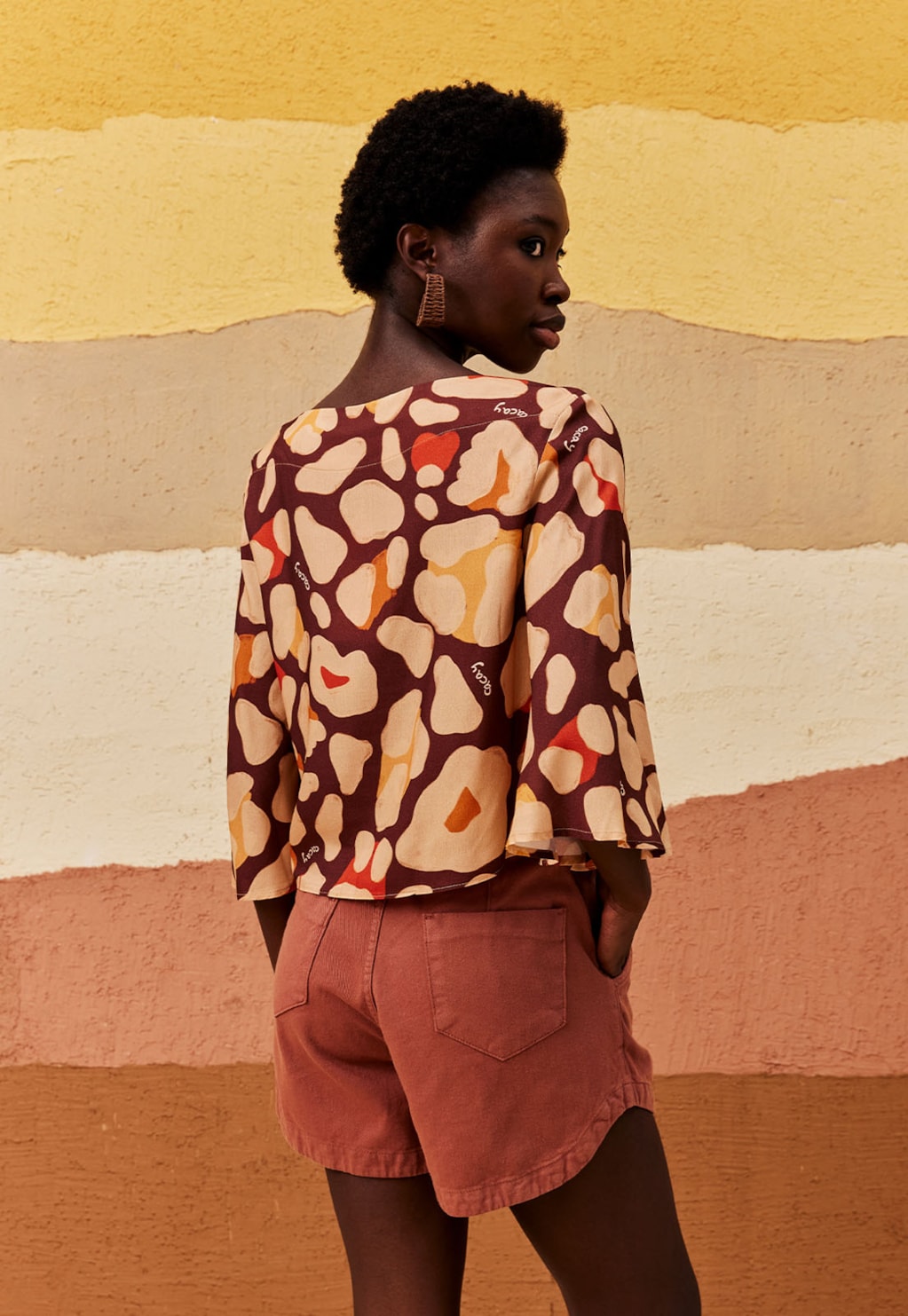 Short Sarja Cós Elástico Sarja