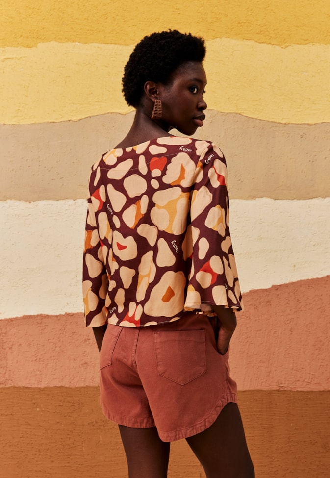 Short Sarja Cós Elástico Sarja