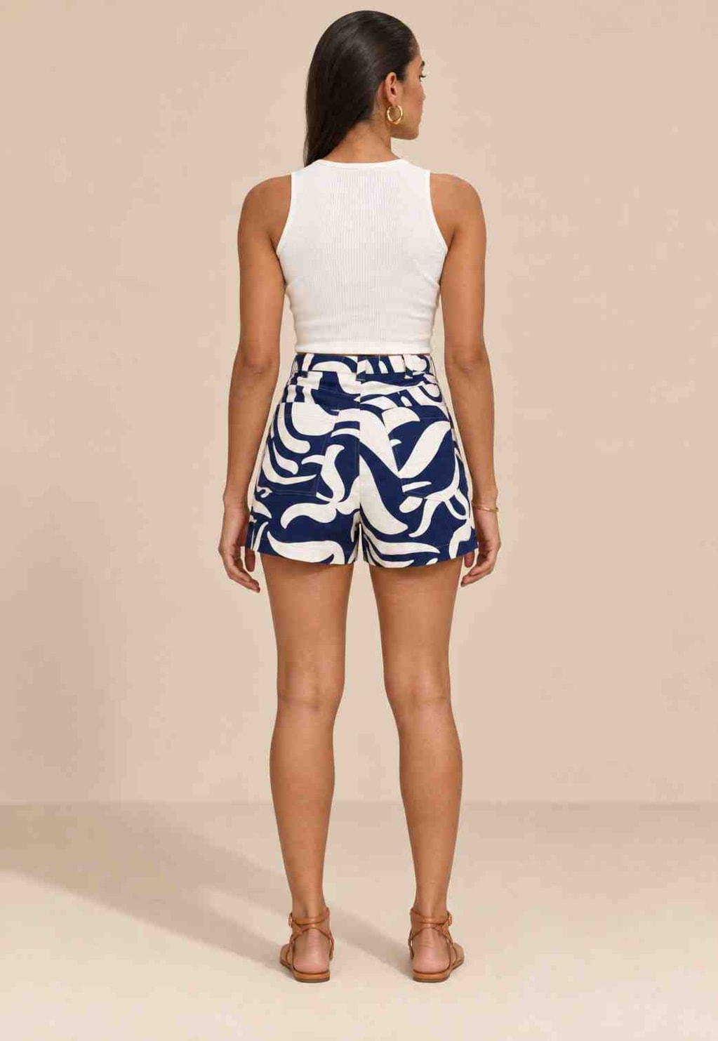 Short Sarja Estampado Pororoca