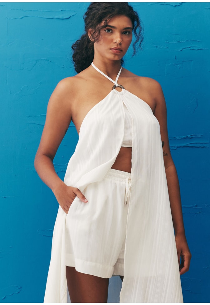 Short Soltinho Elástico Rebatido