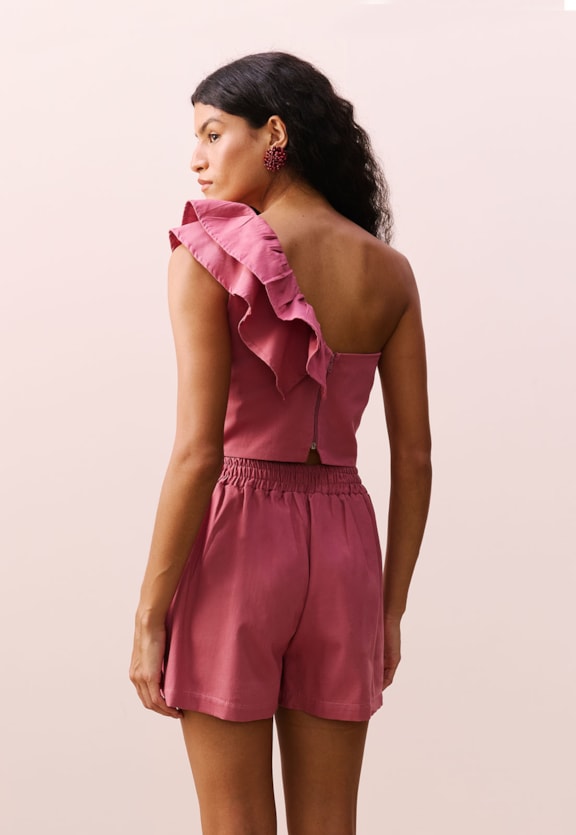 Short Transpasse Pareô Vista Traseira