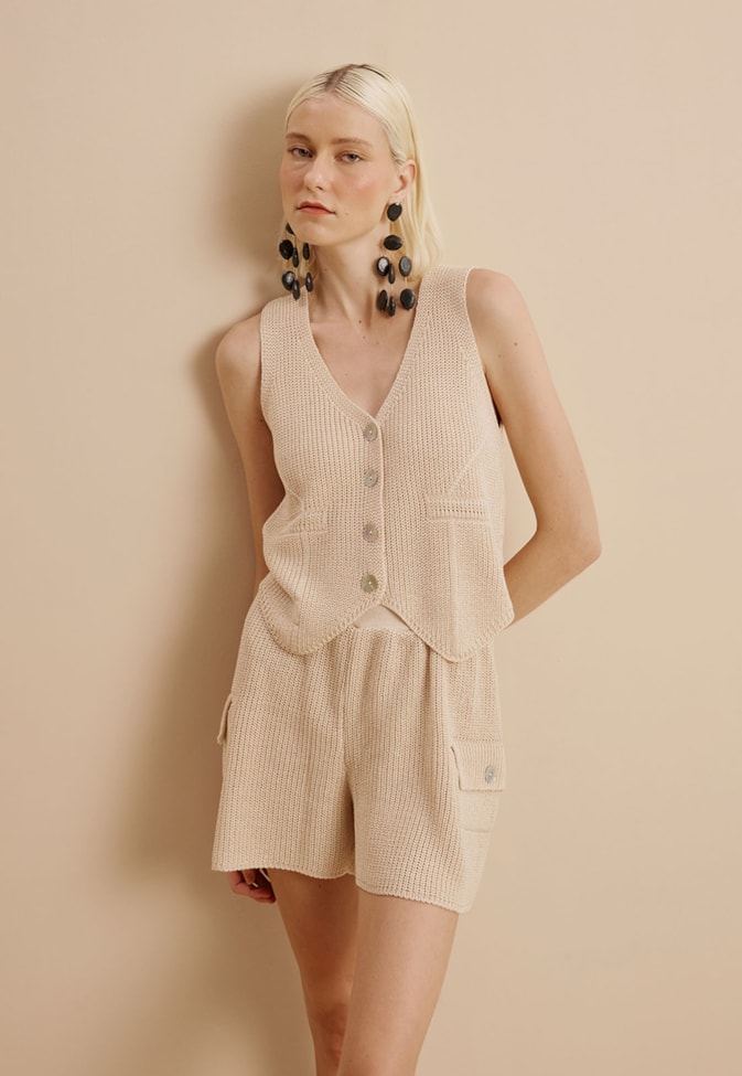 Short Tricot Bolsos