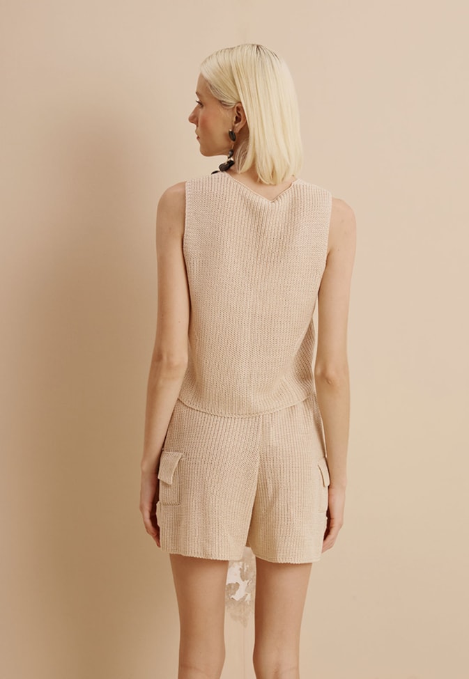 Short Tricot Bolsos