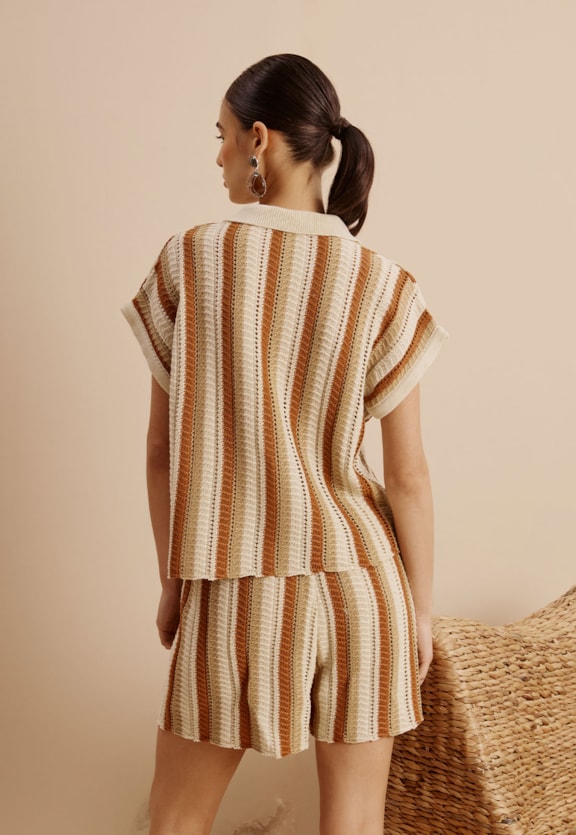 Short Tricot Listras Vista Traseira