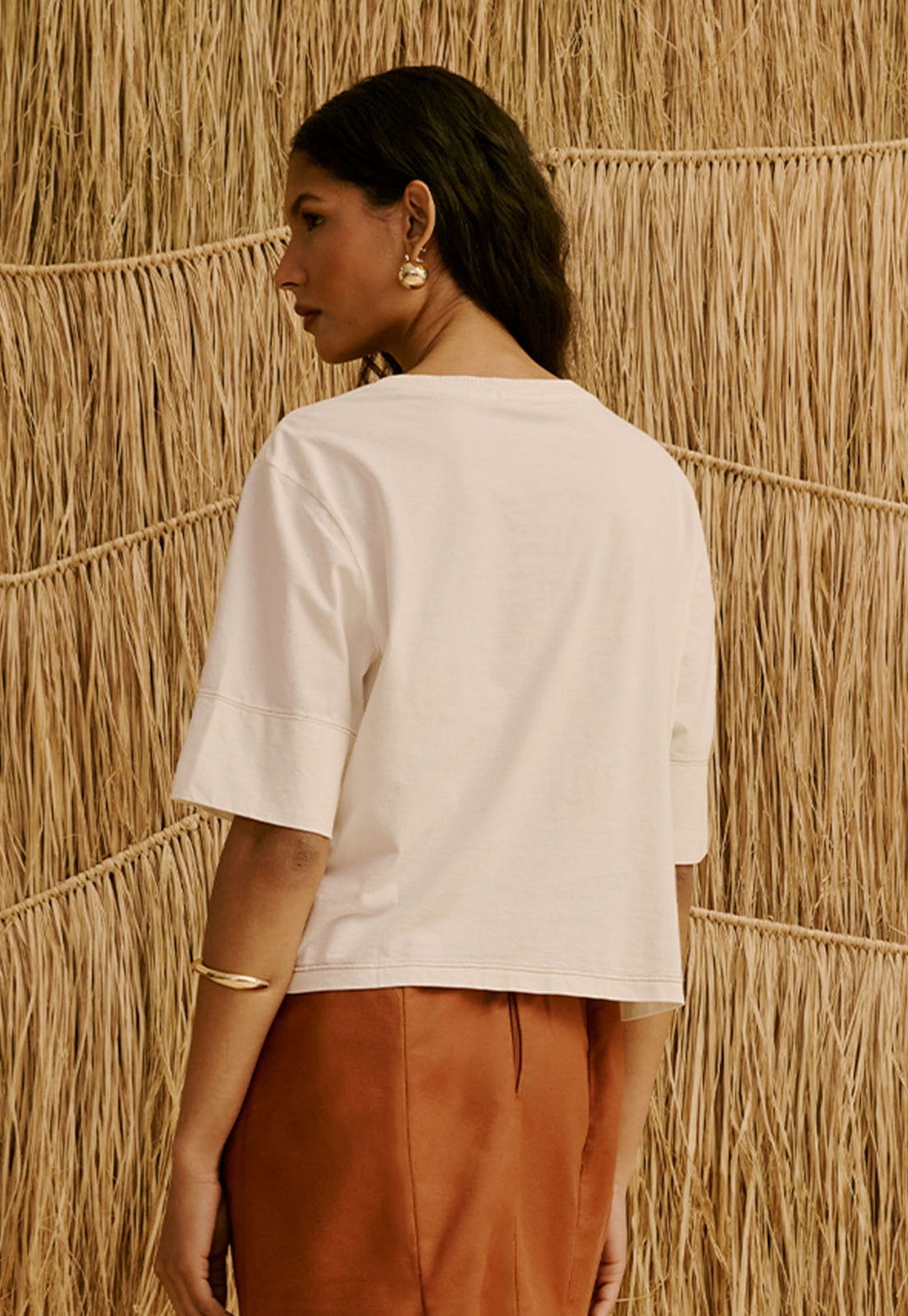 T-Shirt Bordada Coração Carioca