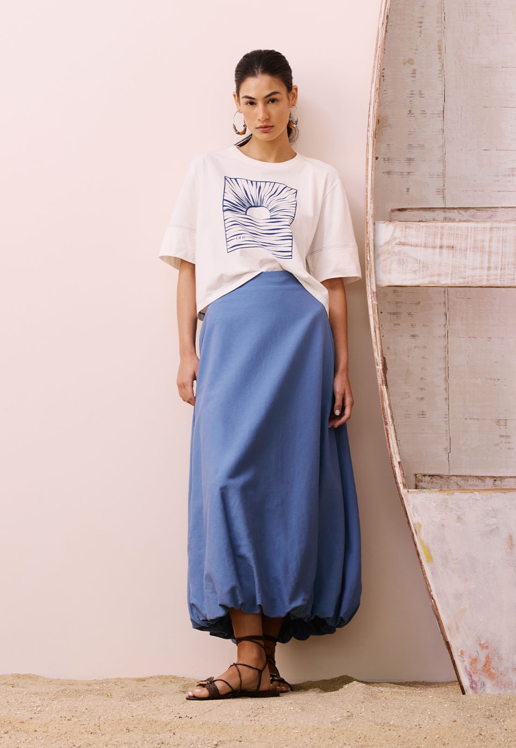 T-shirt Cropped Alongado Silk