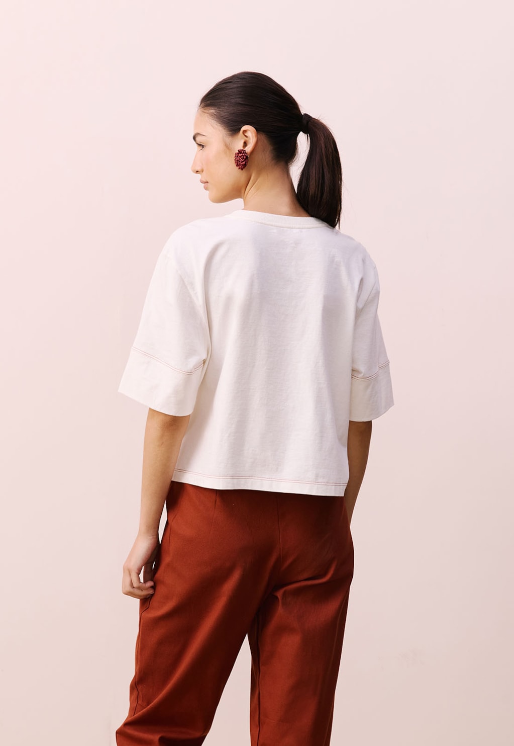 T-shirt Cropped Alongado Silk