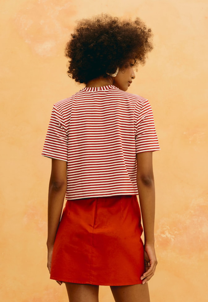 T-Shirt Cropped Listrada