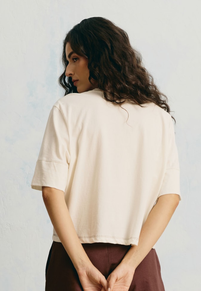 T-Shirt Cropped Sigamos Hasta El Sol