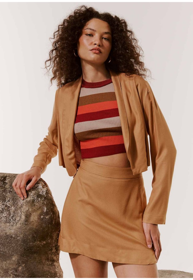 T-shirt Cropped Tricot