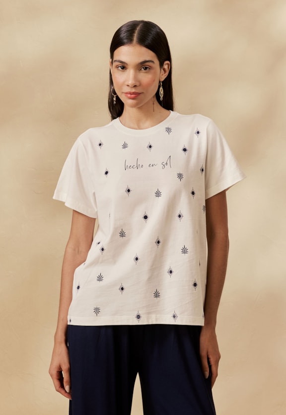 T-Shirt Hecho En Sol Vista Frontal