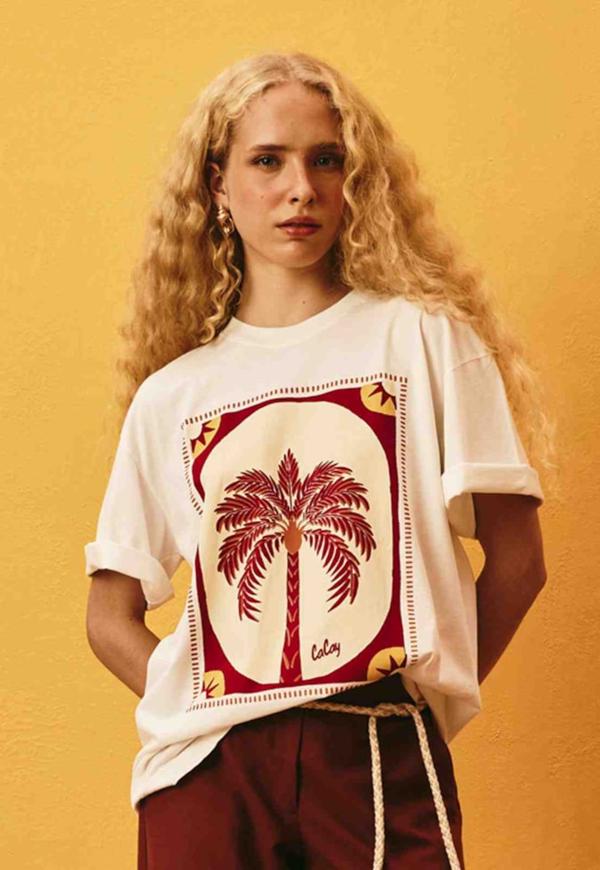 T-Shirt Oversized Coqueiro Tropical