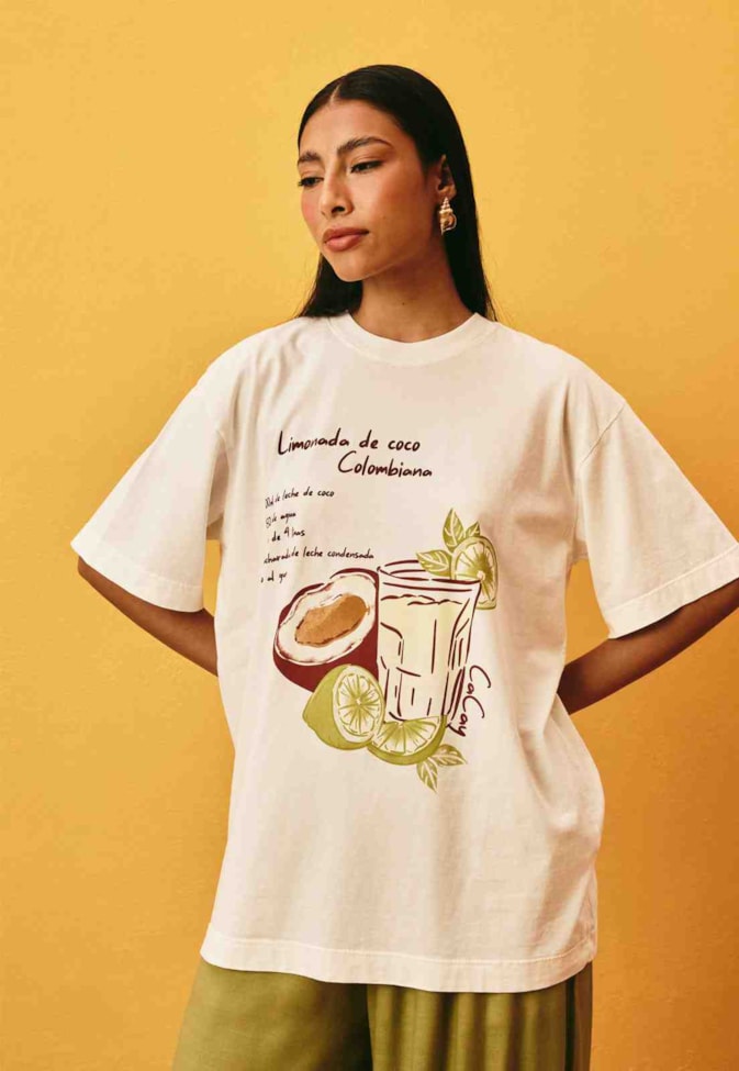 T-Shirt Oversized Limonada De Coco