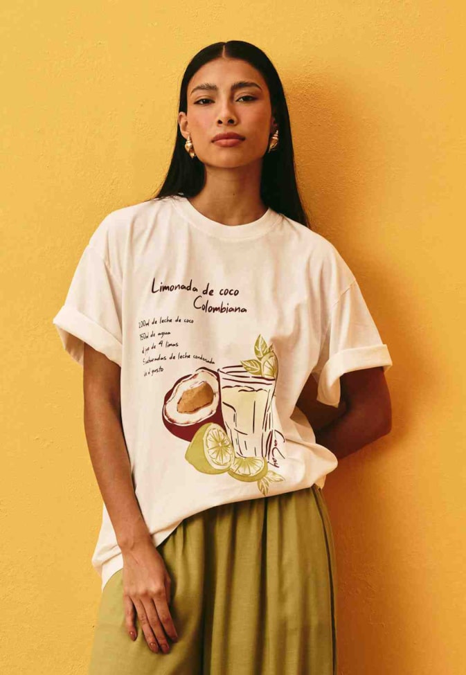 T-Shirt Oversized Limonada De Coco
