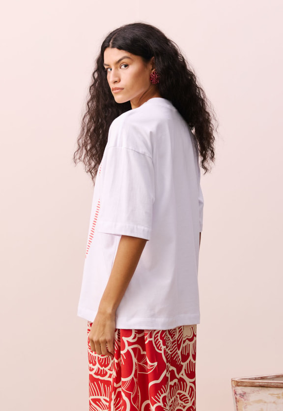 T-shirt Silk Fresh Fish Vista Traseira