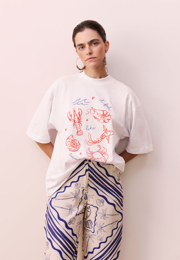 T-shirt Silk It Feels Like Summer Vista Frontal