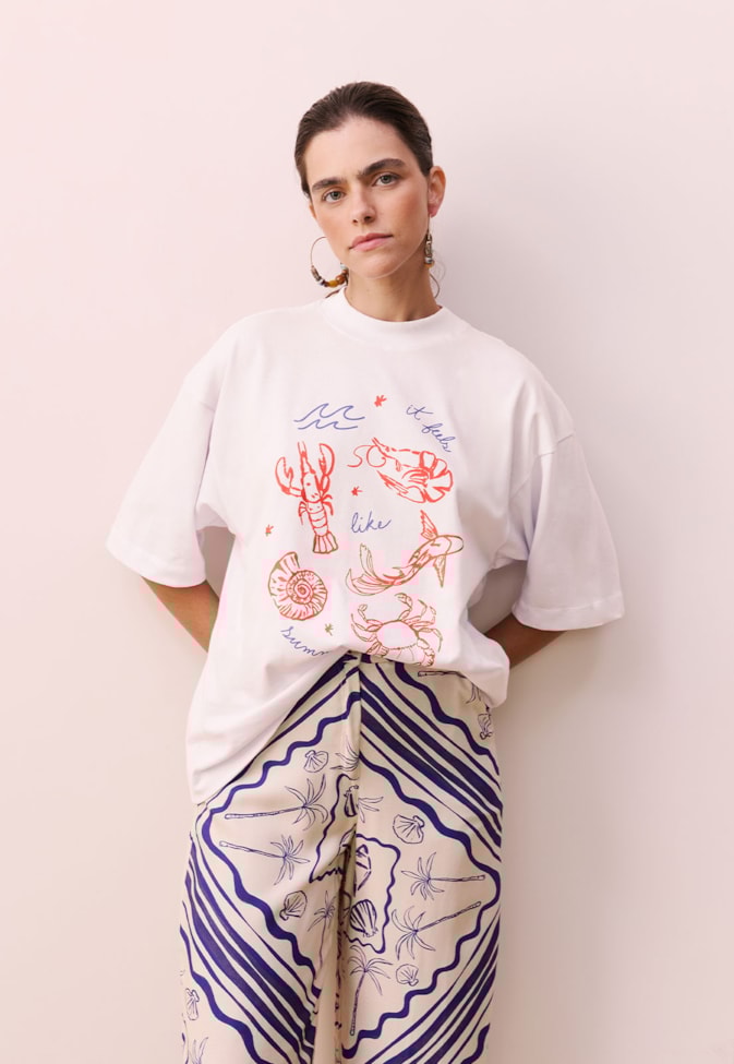 T-shirt Silk It Feels Like Summer