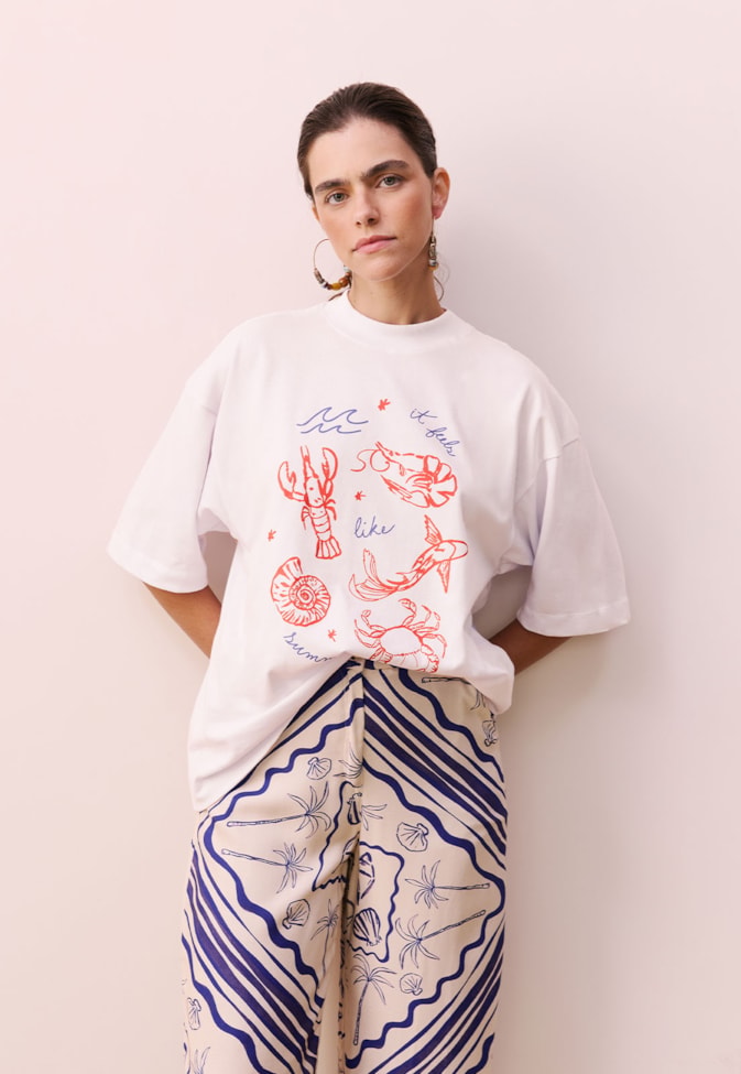 T-shirt Silk It Feels Like Summer